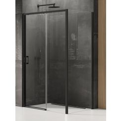 New Trendy Prime Black kabina prysznicowa 160x90 cm prostokątna prawa czarny mat/szkło przezroczyste K-1330