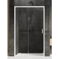 New Trendy Prime White puerta de ducha 160 cm corredera blanco mate/vidrio transparente D-0412A