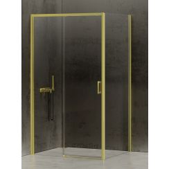 New Trendy Prime Light Gold kabina prysznicowa 160x70 cm prostokątna lewa złoty/szkło przezroczyste D-0432A/D-0222B
