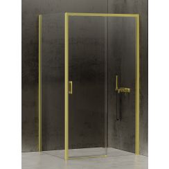 New Trendy Prime Light Gold kabina prysznicowa 130x80 cm prostokątna prawa złoty/szkło przezroczyste D-0427A/D-0223B
