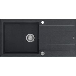 Quadron Evan fregadero graniteq 100x50 cm negro HCQE10050U8_BS_P2O