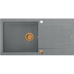 Quadron Evan fregadero graniteq 100x50 cm gris/grafito/ónix HCQE10050U5_PVDC1_P2O