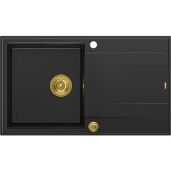 Quadron Evan fregadero graniteq 86x50 cm negro HCQE8650U7_PVDG1_P2O