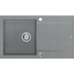 Quadron Evan fregadero graniteq 86x50 cm gris/grafito/ónix HCQE8650U5_BS_P2O