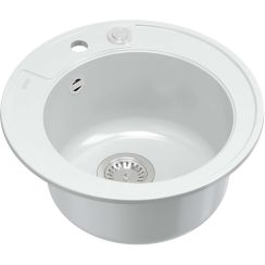 Quadron Morgan fregadero graniteq 51x51 cm blanco HB8301U1-BS_P2O