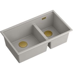 Quadron Clark 842 zlewozmywak 84x48.5 cm GraniteQ Hard Rock concrete BM3319102U-GR-PVDC1