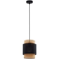 TK Lighting Boho Black lámpara colgante 1x15 W negro-beige 6540