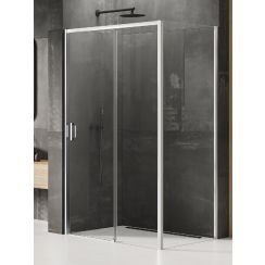 New Trendy Prime cabina de ducha 130x80 cm rectangular cromo brillo/vidrio transparente K-1237