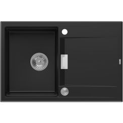 Quadron Owen fregadero graniteq 76x50 cm negro HQO7650U7_BS
