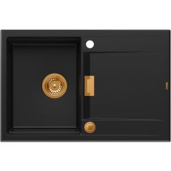 Quadron Owen fregadero graniteq 76x50 cm negro HQO7650U7_PVDC1