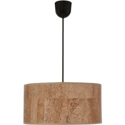 Candellux Ecoline lámpara colgante 1x60 W negro-beige 31-18519