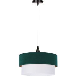 Candellux Sinagra lámpara colgante 1x60 W blanco-verde-oro 31-19691