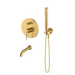 Conjunto grifo de bañera y ducha Oltens Molle 34100810, caño de grifo Oltens Molle 39100810, 39304810, 37102810, 37200800