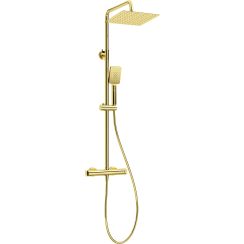 Deante conjunto de ducha a pared con termostato oro NAC_Z4HT