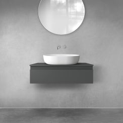 Oltens Vernal armario 80x45.6x23.6 cm suspendido, para lavabo grafito 60010400