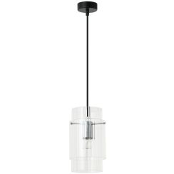 Light Prestige Savona lámpara colgante 1x40 W transparente-plata LP-707/1P