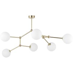 TK Lighting Fairy lámpara de techo 6x6 W blanco-oro 3532