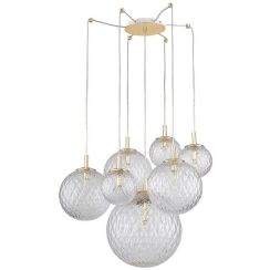 TK Lighting Cadix lámpara colgante x6 W oro 4608