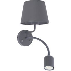 TK Lighting Maja lámpara de pared 2x W gris 2536