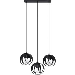 Sollux Lighting Tulos lámpara colgante 3x60 W negro SL.1089