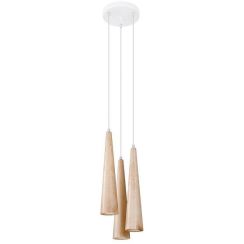 Sollux Lighting Sula lámpara colgante 3x40 W madera SL.1101
