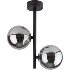 TK Lighting Estera lámpara de techo 2x6 W negro-ahumado 6706