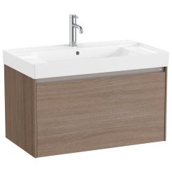 Roca Ona Unik umywalka z szafką 80 cm ciemny wiąz A851685511