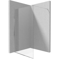 Deante Kerria Plus Walk-In ścianka prysznicowa 140 cm wolnostojąca chrom połysk/szkło przezroczyste KTS034P