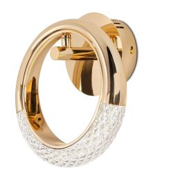 Moosee Helios lámpara de pared 1x8 W oro-cristal MSE010100320