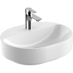 Geberit Variform lavabo 50x40 cm oval para mueble-sobre encimera blanco 500.776.01.2