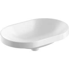 Geberit Variform lavabo 60x40 cm oval empotrado blanco 500.731.01.2