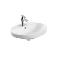 Geberit Variform lavabo 55x45 cm oval empotrado blanco 500.720.01.2