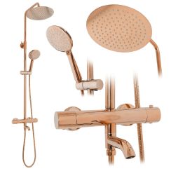 Rea Lungo conjunto bañera/ducha a pared con termostato || REA-P6606
