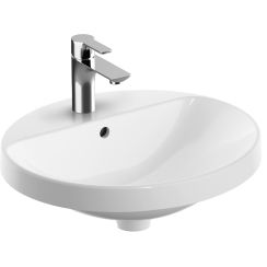 Geberit Variform lavabo 50x45 cm oval empotrado blanco 500.713.00.2
