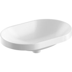 Geberit Variform lavabo 60x40 cm oval empotrado blanco 500.730.00.2