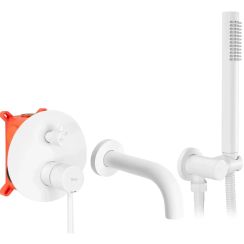 Rea Lungo conjunto bañera/ducha empotrado blanco REA-B6440