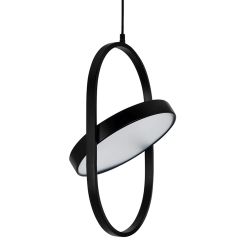 Moosee Spinner lámpara colgante 1x19 W negro-leche MSE010100315