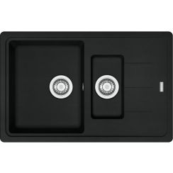 Franke Basis fregadero de granito 78x50 cm negro 114.0676.284