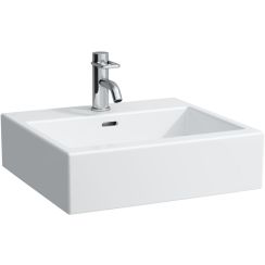 Laufen Living City lavabo 50x46 cm rectangular clásico-para mueble blanco brillante H8174310001091