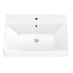 Strama Austin lavabo 61x45 cm rectangular para mueble blanco 99.09.060