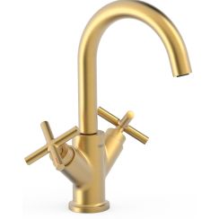 Tres Mont Blanc grifo para lavabo de pie oro 28310301OM