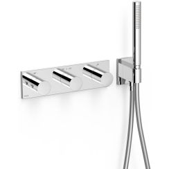 Tres B-System grifo de bañera y ducha empotrado con termostato cromo 30735301