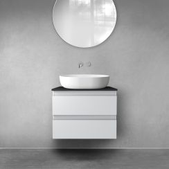 Conjunto armario Oltens Vernal 60000700, encimera sobre armario Oltens Vernal 63004300