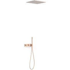 Tres B-System conjunto de ducha empotrado con termostato con rociador con efecto lluvia || 30725206OPM