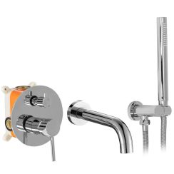 Rea Lungo conjunto bañera/ducha empotrado cromo REA-B6990