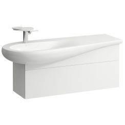 Laufen Il Bagno Alessi szafka 100 cm podumywalkowa wisząca lewa biały mat H4304210972601