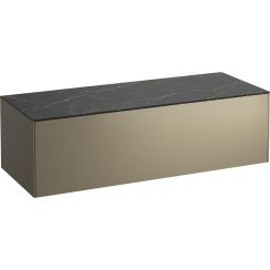 Laufen Sonar armario con encimera 117.5x45.5x34 cm suspendido, para lavabo negro-grafito-gris H4054200341421