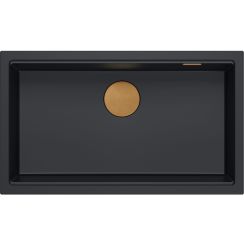 Quadron Logan fregadero graniteq 76x45 cm negro HQD7644U7_PVDC1_U
