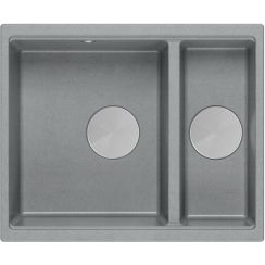 Quadron Logan fregadero graniteq 55x46 cm gris/grafito/ónix HCQL5646U5-BS_U