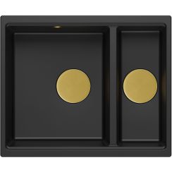 Quadron Logan fregadero graniteq 55x46 cm negro HCQL5646U7-G1_U